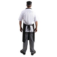 Tablier dos nu polycoton noir 71,1(l)x96,5(l)cm