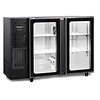 Marecos Refroidisseur de bouteilles noir avec 2 portes vitrées | Série Premium