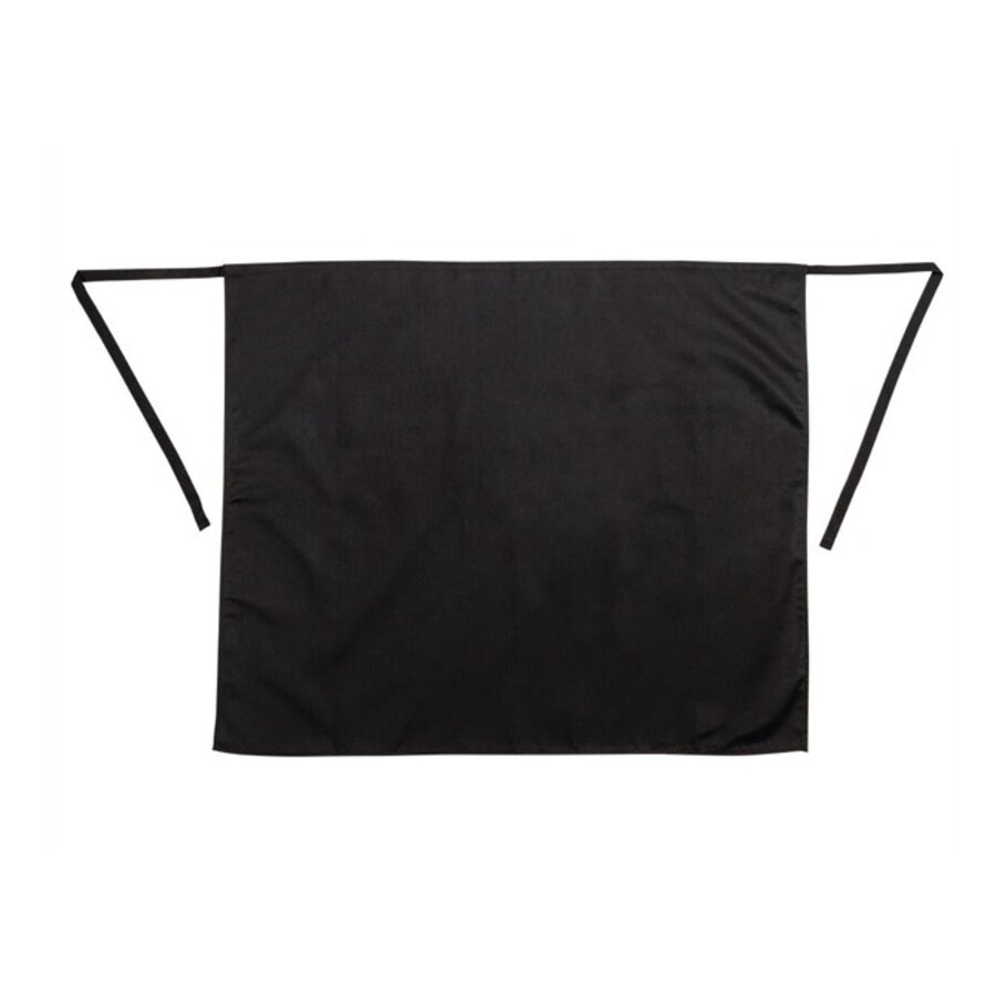Standard apron black polycotton 91.5 (w) x 76.2 (l) cm