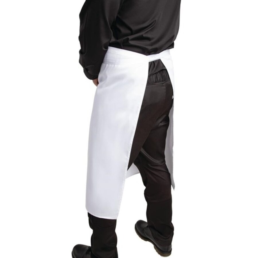 Standard apron white polycotton 91.5(w)x76.2(l)cm