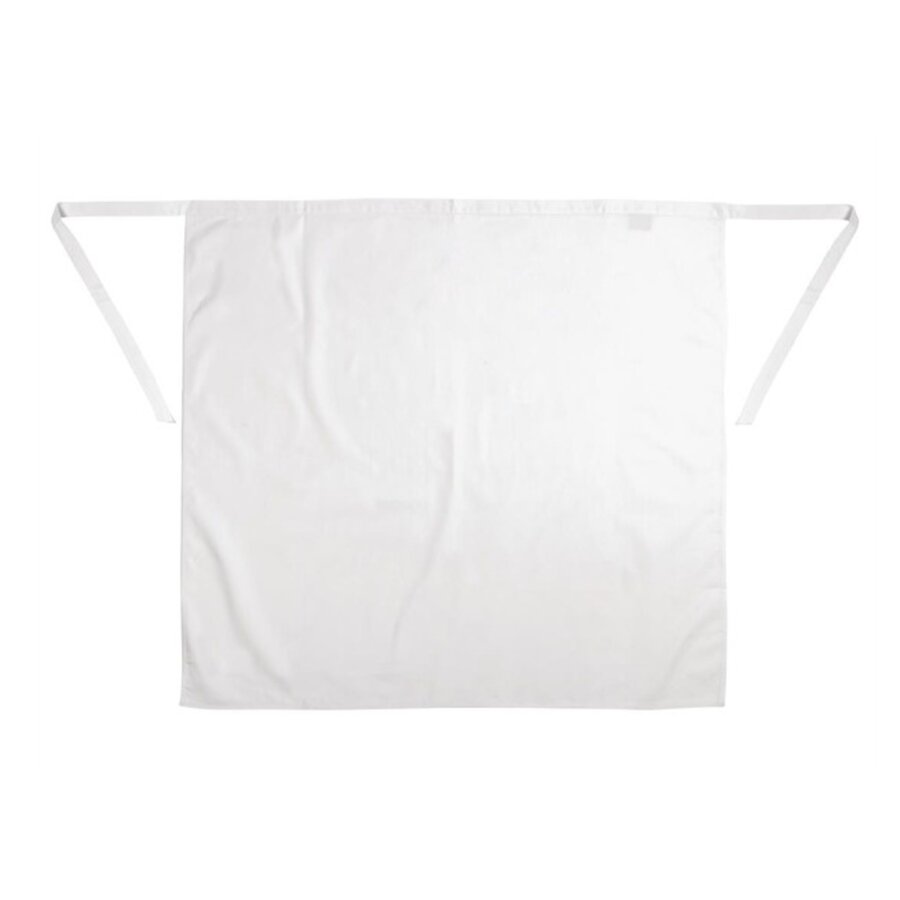 Standard apron white polycotton 91.5(w)x76.2(l)cm