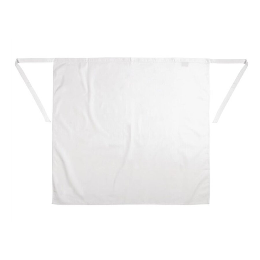 Standardschürze, weiß, Polycotton, 91,5 (B) x 76,2 (L) cm