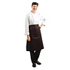 HorecaTraders Standard bistro apron black polycotton 100(w)x70(l)cm