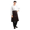 HorecaTraders Tablier de bistrot standard en polycoton noir 100(l)x70(l)cm