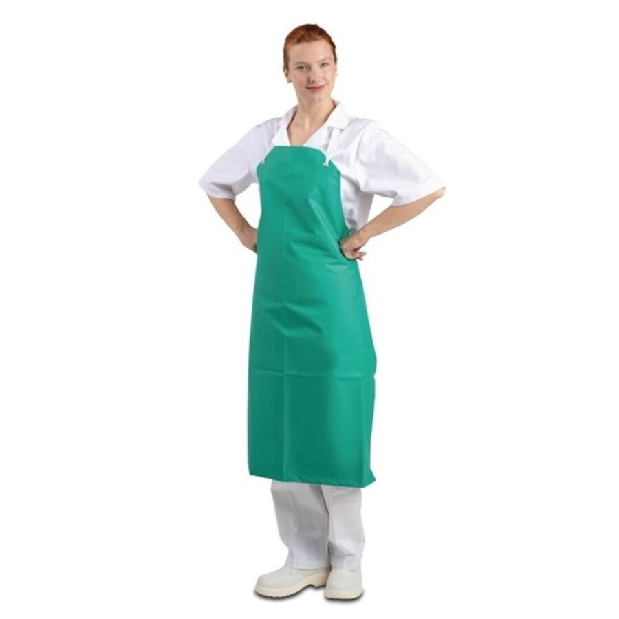Tablier licou en nylon PVC vert 91,4 (l) x 106,7 (l) cm