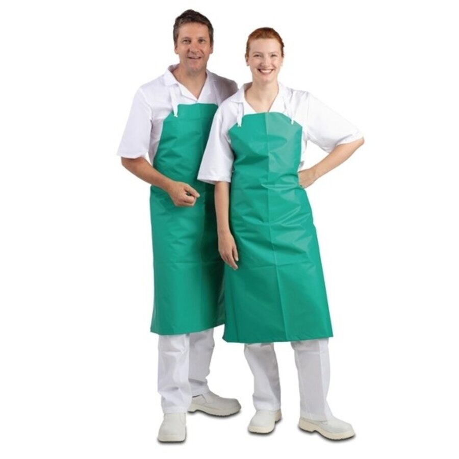 Tablier licou en nylon PVC vert 91,4 (l) x 106,7 (l) cm