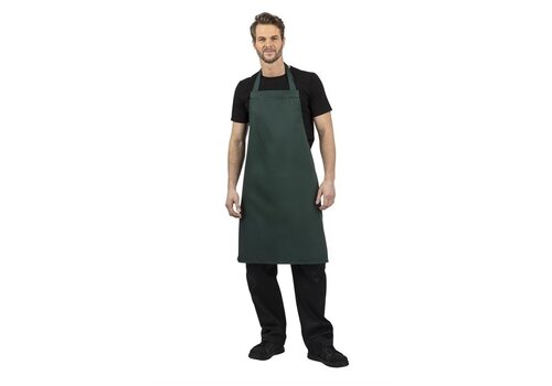  HorecaTraders Halter apron dark green polycotton 71.1(w)x96.5(l)cm 