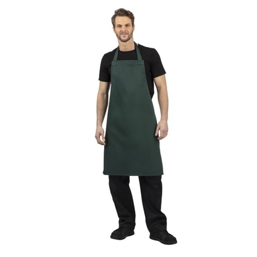 Halter apron dark green polycotton 71.1(w)x96.5(l)cm