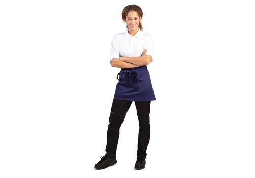  HorecaTraders short apron dark blue 37.5(l)x75(w)cm 