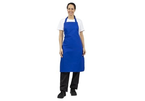  HorecaTraders Halter apron cobalt blue 71.1(w)x96.5(l)cm 