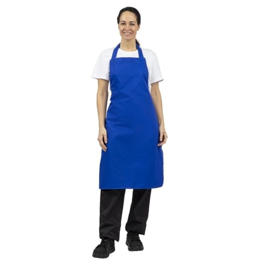 Cobalt blue barbell apron 71.1(w)x96.5(l)cm
