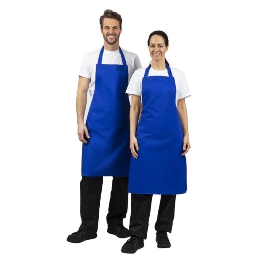 Cobalt blue barbell apron 71.1(w)x96.5(l)cm
