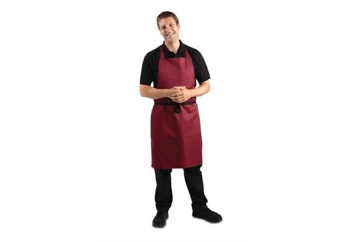  HorecaTraders Tablier licou bordeaux 71,1(l)x96,5(l)cm 