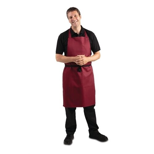  HorecaTraders Tablier licou bordeaux 71,1(l)x96,5(l)cm 