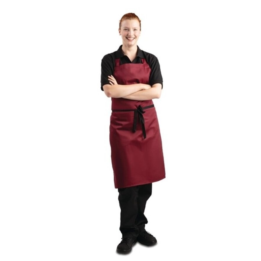 Halter apron bordeaux 71.1(w)x96.5(l)cm