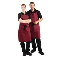 Halter apron bordeaux 71.1(w)x96.5(l)cm