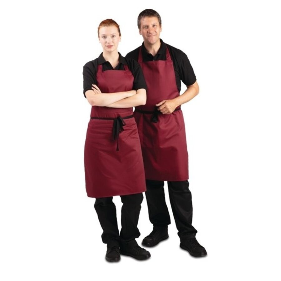 Halter apron bordeaux 71.1(w)x96.5(l)cm