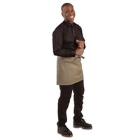Tablier court marron clair 37,3(l)x75(l)cm