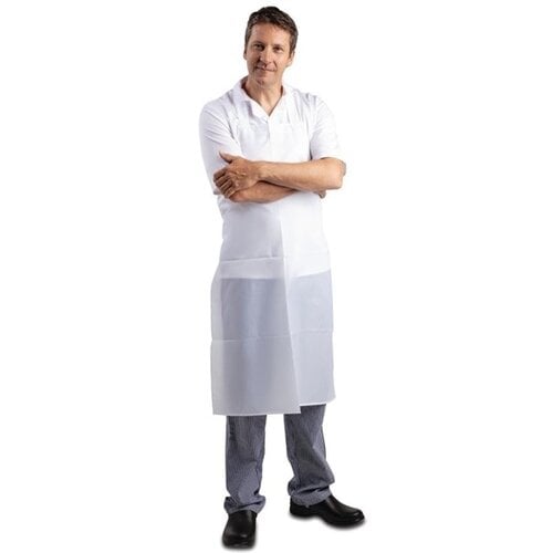  HorecaTraders Waterproof apron white 71.1 (w) x 101.6 (l) cm 