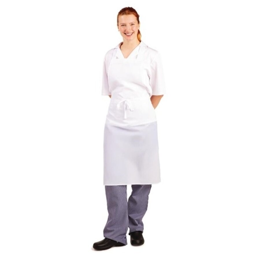 Waterproof apron white 71.1 (w) x 101.6 (l) cm