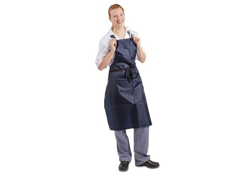  HorecaTraders Waterproof apron blue 71.1 (w) x 101.6 (l) cm 