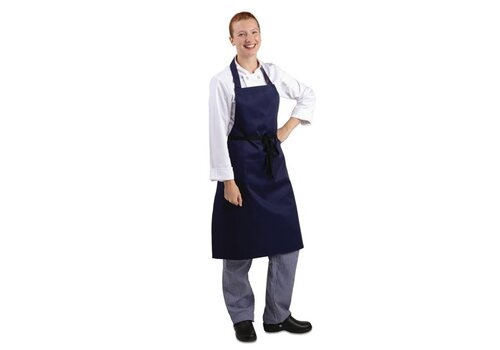  HorecaTraders Tablier licou bleu foncé 71,1(l)x96,5(l)cm 