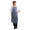 HorecaTraders Tablier imperméable à rayures bleues et blanches 71,1 (l) x 101,6 (l) cm