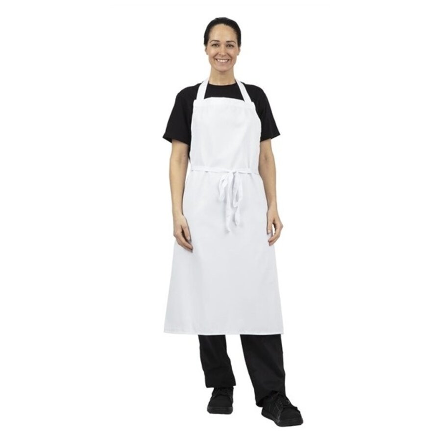 Halter apron white XL 91.5(w)x106.6(l)cm