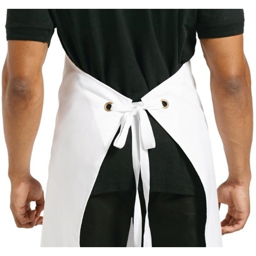 Halter apron white XL 91.5(w)x106.6(l)cm