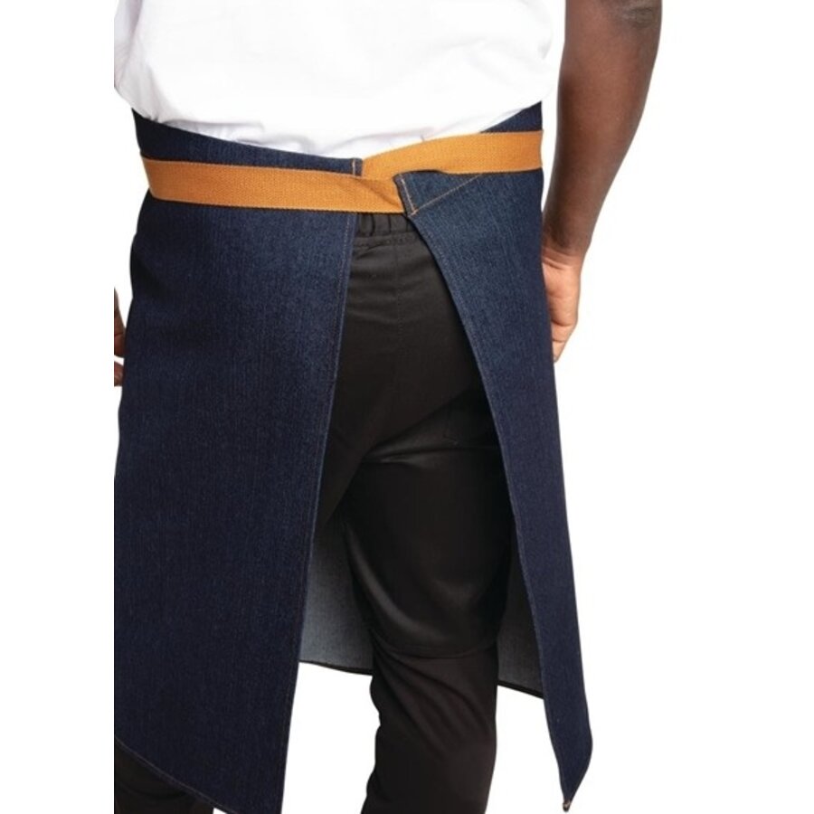 Tablier de bistro Southside bleu denim 90x100cm