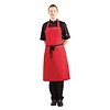 HorecaTraders Halter apron polyester-cotton red