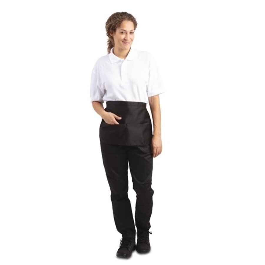 Tablier porte-monnaie unisexe noir