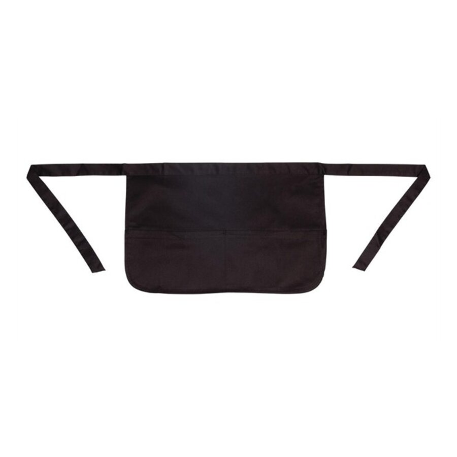 Tablier porte-monnaie unisexe noir
