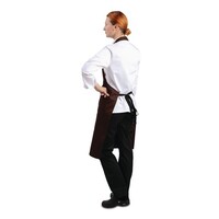 Polyester-Baumwolle Langhantelschürze schokoladenbraun