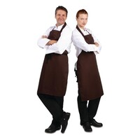 Polyester-Baumwolle Langhantelschürze schokoladenbraun