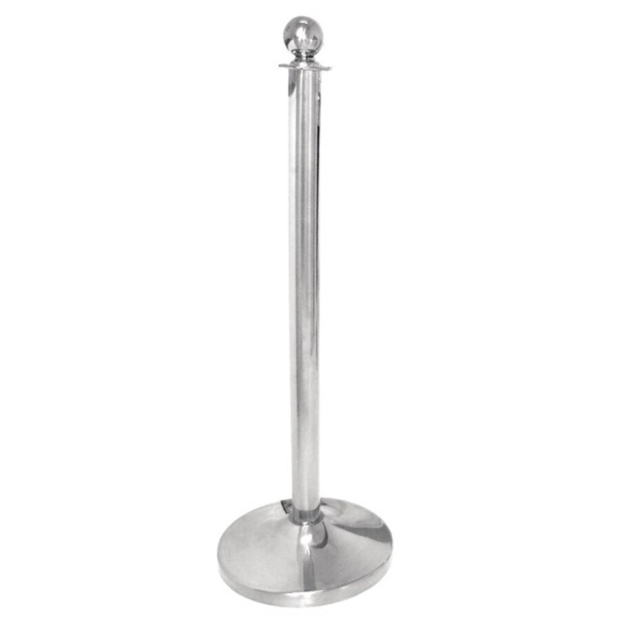 Borne avec bouton chromé