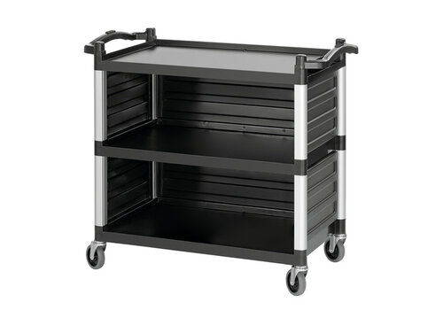  HorecaTraders Serving trolley | three-sided upholstery | silent 