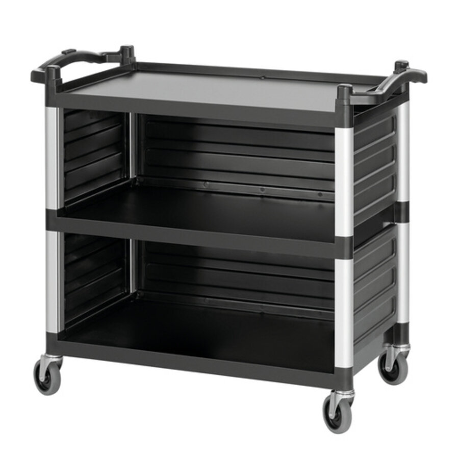 Serving trolley | three-sided upholstery | silent