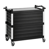 Serving trolley | coated on three sides | quiet