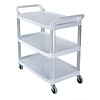 HorecaTraders Serving trolley | polypropylene | 3 levels| 96 x 103 x 51 cm