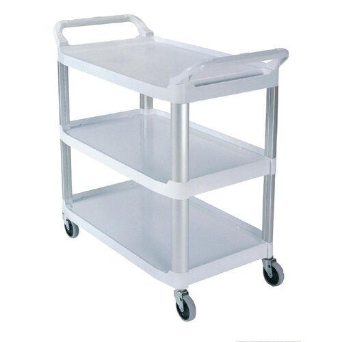  HorecaTraders Chariot de service | polypropylène | 3 niveaux| 96 x 103 x 51 cm 