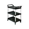 HorecaTraders Kompakter Trolley aus schwarzem Polypropylen 95,9 / 85,4 / 47,3 (cm)