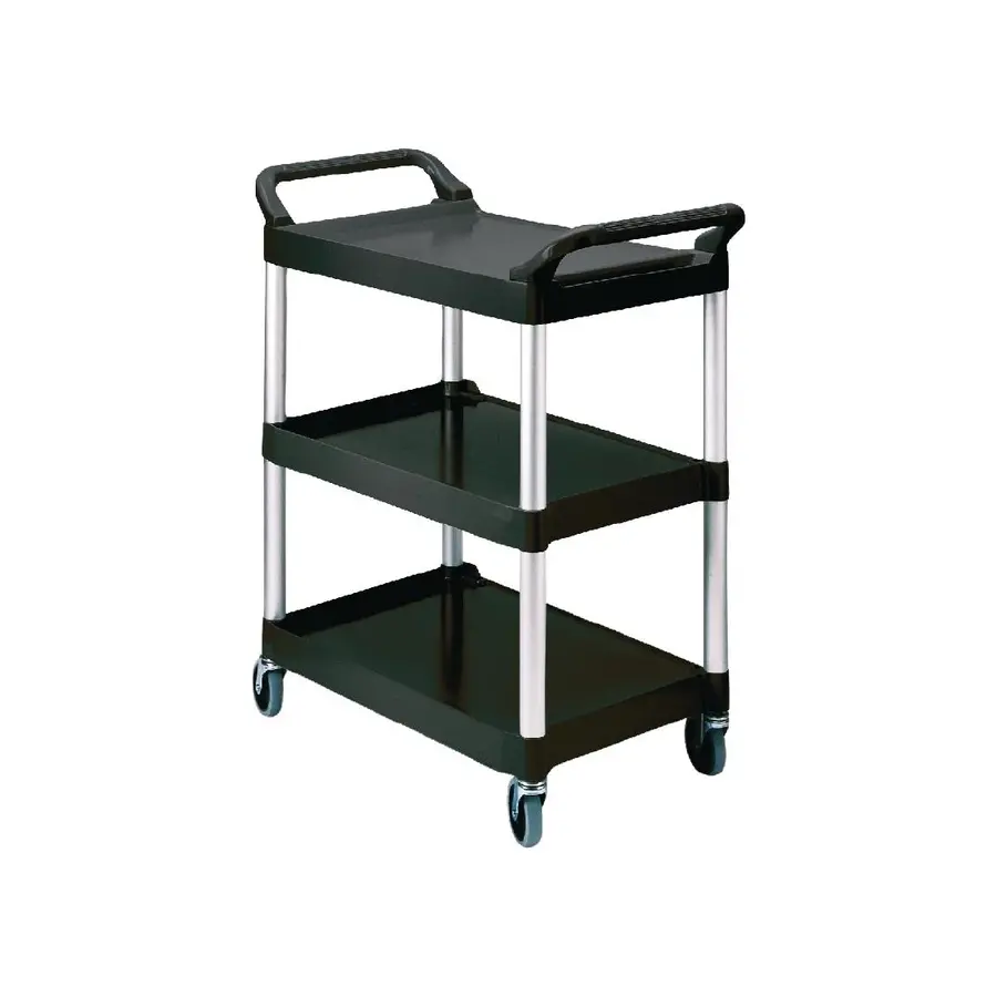 Chariot compact en polypropylène noir 95,9 / 85,4 / 47,3 (cm)