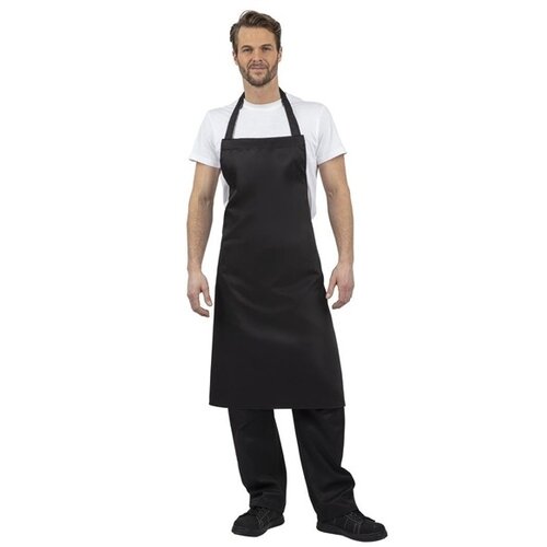  HorecaTraders Polycotton halter apron black XL 