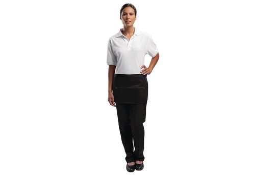  HorecaTraders Tablier porte-monnaie avec poche et fermeture éclair noir 