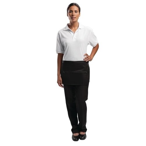  HorecaTraders Tablier porte-monnaie avec poche et fermeture éclair noir 