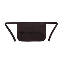 Tablier porte-monnaie avec poche et fermeture éclair noir