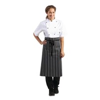 Tablier standard à rayures noires et blanches