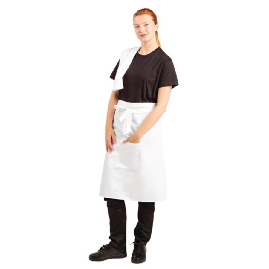 Tablier de bistrot standard blanc