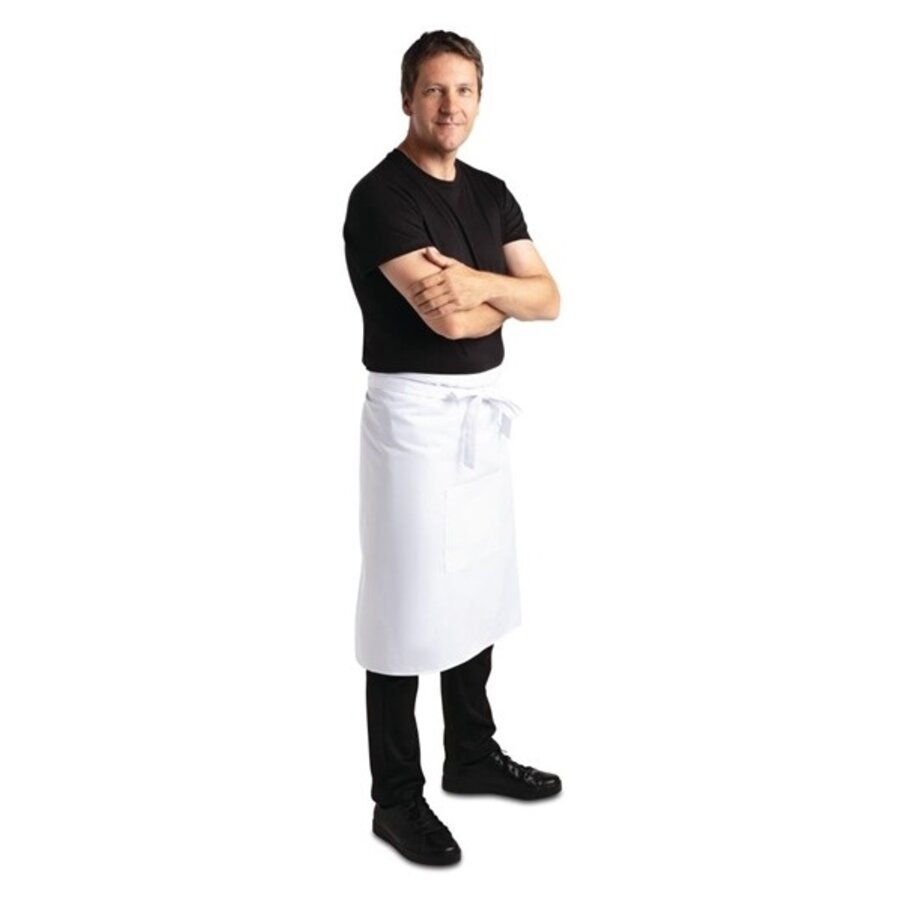 Tablier de bistrot standard blanc